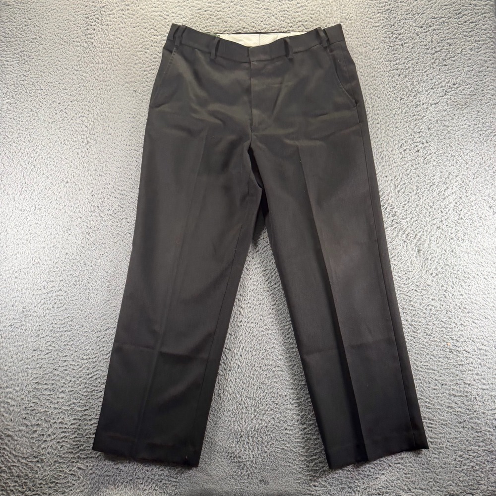 Blair Adjust-A-Band Pant Men's 34x29 Black Polyester Dress Straight Leg Business